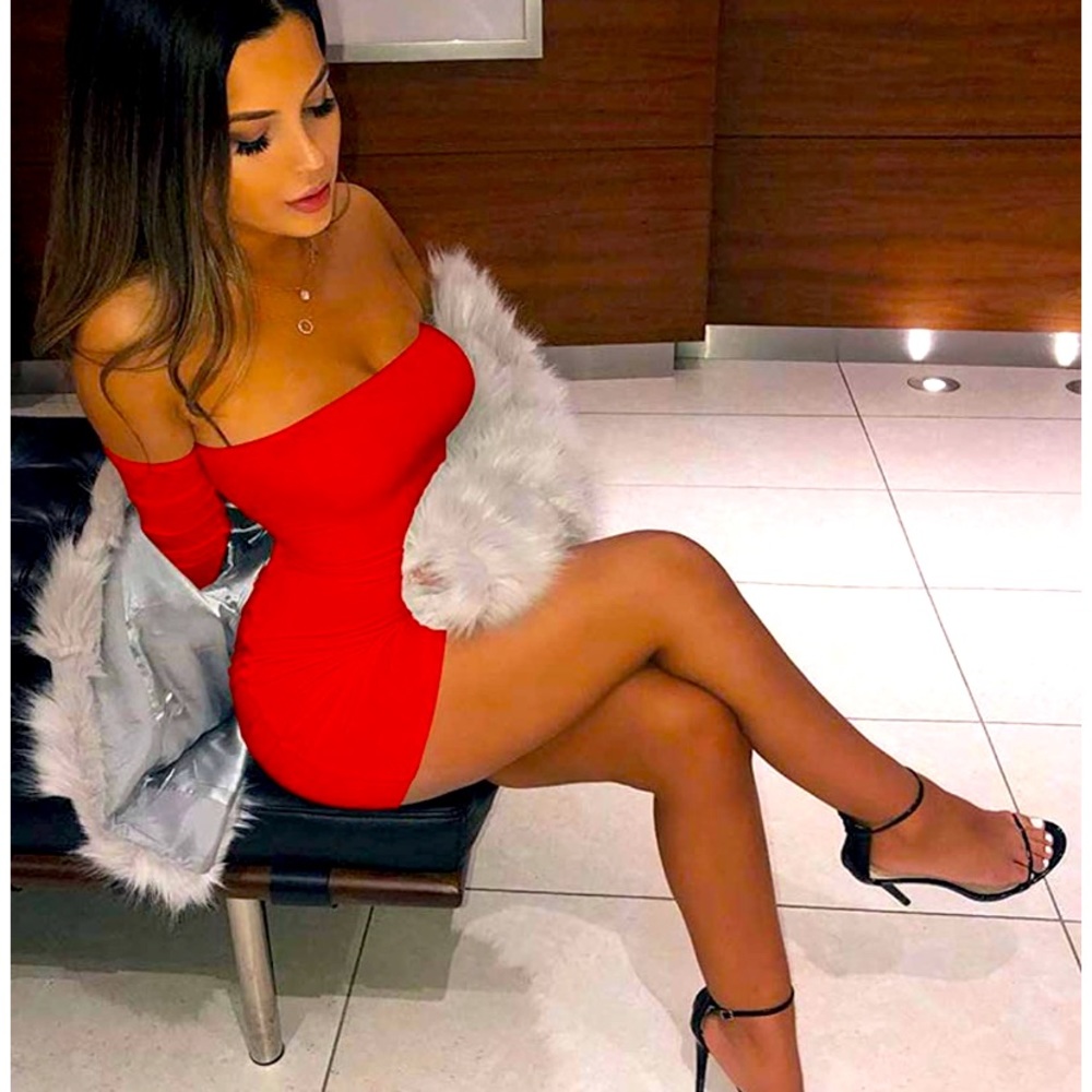 Off Shoulder Backless Lace Up Dress